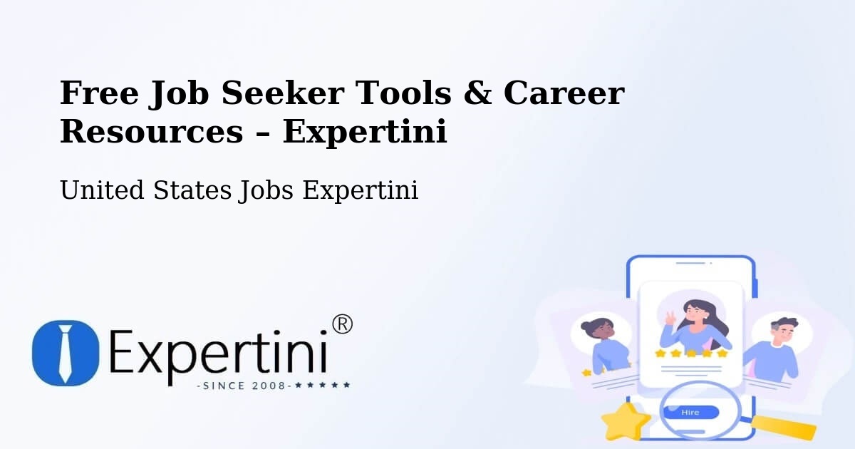 Free Job Seeker Tools & Career Resources – Drew - Drew, United States Jobs Expertini