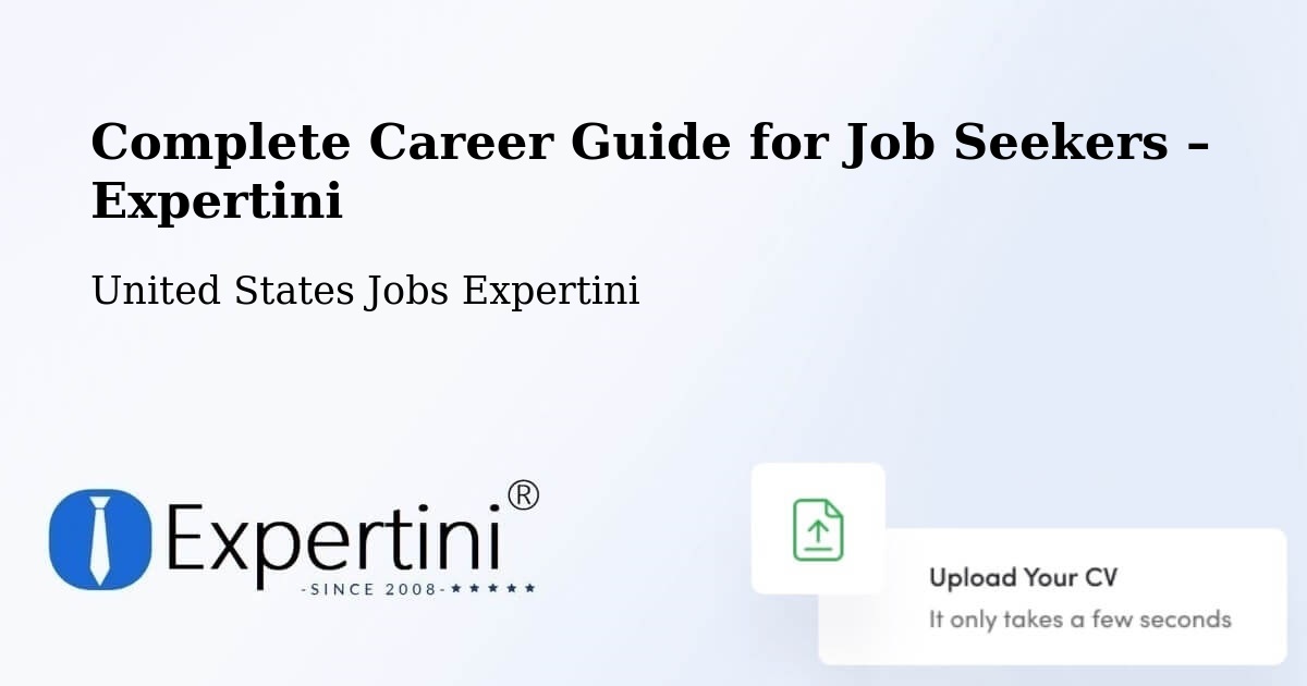 Career Guide for Job Seekers – Drew - Drew, United States Jobs Expertini